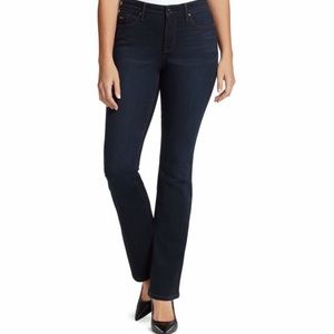 Nine West Straight Leg Dark Wash Denim Jean